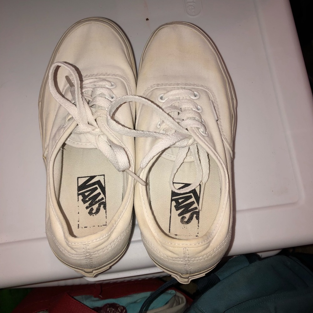 White authentic vans